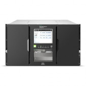 HPE StoreEver MSL6480 Scalable Base Module - 0 x Drive/80 x Slot - 240 TB (Native) / 500 TB (Compressed) - 407.78 MB/s (Native) / 1019.45 MB/s (Compressed) - Encryption - Barcode Reader - 6URack-mountable - 1 Year Warranty - TAA Compliance QU625A