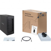 HighPoint rDrive 6628AM - Thunderbolt 3 40Gb/s Hardware RAID Storage for Mac Systems - 8 x HDD Supported - 8 x HDD Installed - 64 TB Installed HDD Capacity - RAID Supported 0, 1, 5, 6, 10, 50, JBOD - 8 x Total Bays - Tower RD6628AM-64T