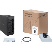 HighPoint rDrive 6628AW - Thunderbolt 3 40Gb/s Hardware RAID Storage for Windows Systems - 8 x HDD Supported - 8 x HDD Installed - 64 TB Installed HDD Capacity - RAID Supported 0, 1, 5, 6, 10, 50, JBOD - 8 x Total Bays - Tower RD6628AW-64T