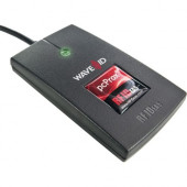 RF IDeas pcProx Smart Card Reader - Contactless - Cable3" Operating Range - Serial Black RDR-6H81AK7