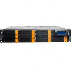 Rocstor Enteroc F1622 Fibre Storage - 12 x HDD Supported - 120 TB Installed HDD Capacity - 12 x SSD Supported - 0 x SSD Installed - 2 x 12Gb/s SAS Controller - RAID Supported - 12 x Total Bays - FCP, SNMP, SMTP - 2 SAS Port(s) External - 2U - Rack-mountab