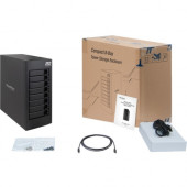 HighPoint 2nd Generation Thunderbolt 3 40Gb/s Turbo RAID Storage Enclosure - 8 x HDD Supported - 80 TB Supported HDD Capacity - 8 x SSD Supported - Serial ATA Controller - RAID Supported 0, 1, 5, 6, 10, 50, JBOD - 8 x Total Bays - 8 x 2.5"/3.5" 