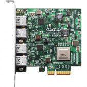HighPoint RocketU 1344A Industry&#39;&#39;s Fastest 4-Port USB HBA - PCI Express 3.0 x4 - Plug-in Card - 4 USB Port(s) - 4 USB 3.1 Port(s) - PC, Mac, Linux RU1344A