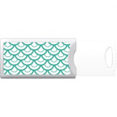 CENTON OTM 8GB Push USB Elm Collection, Teal - 8 GB - Teal - 1 Year Warranty S1-U2P1ELM02-8G