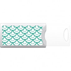 CENTON OTM 8GB Push USB Elm Collection, Teal - 8 GB - Teal - 1 Year Warranty S1-U2P1ELM02-8G