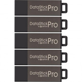 CENTON DataStick Pro USB 2.0 Flash Drives - 8 GB - USB 2.0 - Gray - 5 Year Warranty S1-U2P5-8-5B