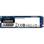 Kingston A2000 500 GB Solid State Drive - M.2 2280 Internal - PCI Express (PCI Express 3.0 x4) - Notebook, Desktop PC Device Supported - 350 TB TBW - 2200 MB/s Maximum Read Transfer Rate - 256-bit Encryption Standard - 5 Year Warranty SA2000M8/500GBK