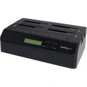 Startech.Com 4 Bay USB 3.0 eSATA to SATA Standalone 1:3 HDD Hard Drive Duplicator Dock - Standalone - 1 x Source Drive(s) Supported - 3 x Destination Drive(s) Supported - Serial ATA/600 Drive Interface - USB 3.0 Type B - RoHS Compliance-RoHS Compliance SA