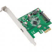 SYBA Multimedia 1 Port USB 3.1 Type-C PCI-E 3.0 x1 - PCI Express 3.0 x1 - Plug-in Card - 1 USB Port(s) - 1 USB 3.1 Port(s) - PC SD-PEX20186