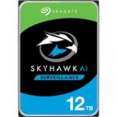 Seagate SkyHawk AI ST12000VE001 12 TB Hard Drive - 3.5" Internal - SATA (SATA/600) - Network Video Recorder, Camera Device Supported ST12000VE001