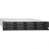 QNAP TS-1283XU-RP-E2124-8G SAN/NAS Storage System - Intel Xeon E-2124 Quad-core (4 Core) 3.30 GHz - 12 x HDD Supported - 12 x SSD Supported - 8 GB RAM DDR4 SDRAM - Serial ATA/600 Controller - RAID Supported 0, 1, 5, 6, 10, 50, 60, Hot Spare, JBOD - 12 x T