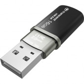 Transcend 16GB JetFlash 320 USB 2.0 Flash Drive - 16 GB - USB 2.0 - Onyx Black TS16GJF320K