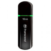 Transcend 16GB JetFlash 600 USB2.0 Flash Drive - 16 GB - USB 2.0 - Black TS16GJF600