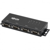 Tripp Lite USB to Serial Adapter Converter RS-422/RS-485 USB to DB9 4-Port - External - USB Type B - PC, Mac, Linux - 4 x Number of Serial Ports External U208-004-IND