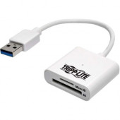 Tripp Lite USB 3.0 SuperSpeed SD / Micro SD Memory Card Media Reader 6in. - SD, SDHC, SDXC, microSD, Dual-Voltage MultimediaCard (MMC), Reduced Size MultiMediaCard (MMC), High Speed MultiMediaCard (HS-MMC), MMCplus, TransFlash, microSDHC - USB 3.0External