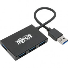 Tripp Lite USB 3.0 SuperSpeed Slim Hub, 5 Gbps - 4 USB-A Ports, Portable, Aluminum - USB - External - 4 USB Port(s) - 4 USB 3.0 Port(s) - PC U360-004-4A-AL