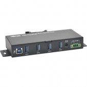 Tripp Lite 4-Port Industrial USB 3.0 SuperSpeed Hub 15KV ESD Immunity Metal - USB - External - TAA Compliance U360-004-IND