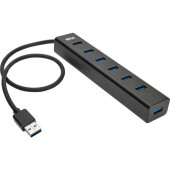 Tripp Lite U360-007-AL-INT 7-Port USB-A Mini Hub - USB 3.2 (Gen 1) Type A - Portable - 7 USB Port(s) - PC, Chrome U360-007-AL-INT