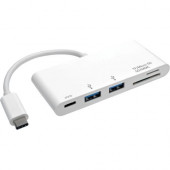 Tripp Lite 2-Port USB-C to USB-A Hub Micro SD & SD/MMC Reader & USB Charging - USB Type C - External - 2 USB Port(s) - 2 USB 3.1 Port(s) U460-002-2AM-C
