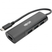 Tripp Lite USB C Hub 4-Port w/ 4x USB-A Portable Compact USB Type C, USB-C USB Type C - USB Type C - External - 4 USB Port(s) - 4 USB 3.1 Port(s) - PC, Mac U460-004-4AB