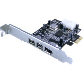 Vantec UGT-FW210 3-port PCI Express FireWire Adapter - PCI Express - Plug-in Card - 3 Firewire Port(s) - 1 Firewire 400 Port(s) - 2 Firewire 800 Port(s) UGT-FW210