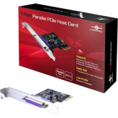 Vantec 1-Port Parallel PCIe Host Card - 1 Pack - Low-profile Plug-in Card - PCI Express x1 - PC UGT-PCE10PL