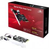 Vantec 1-Port Serial PCIe Host Card - 1 Pack - Low-profile Plug-in Card - PCI Express x1 - PC UGT-PCE10SR