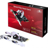 Vantec 2-Port Serial PCIe Host Card - 1 Pack - Low-profile Plug-in Card - PCI Express x1 - PC UGT-PCE20SR