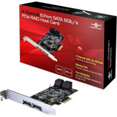 Vantec 4 Channel 6-Port SATA 6Gb/s PCIe RAID Host Card - Serial ATA/600 - PCI Express x4 - Plug-in Card - RAID Supported - 0, 1, 10 RAID Level - 6 Total SATA Port(s) - 4 SATA Port(s) Internal - 2 SATA Port(s) External - PC UGT-ST644R