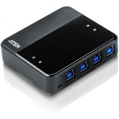 ATEN 4 x 4 USB 3.1 Gen1 Peripheral Sharing Switch - USB Type B - External - 4 USB Port(s) - 4 USB 3.1 Port(s) - PC, Mac, Linux US434
