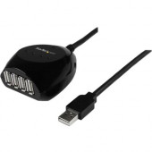 Startech.Com 15m USB 2.0 Active Cable with 4 Port Hub - USB - External - 4 USB Port(s) - 4 USB 2.0 Port(s) USB2EXT4P15M