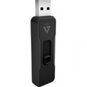 V7 2GB USB 2.0 Flash Drive - 2 GB - USB 2.0 - Black VP22G