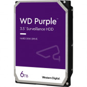 Western Digital Purple WD63PURZ 6 TB Hard Drive - 3.5" Internal - SATA (SATA/600) - Conventional Magnetic Recording (CMR) Method - Video Surveillance System Device Supported - 3 Year Warranty WD63PURZ