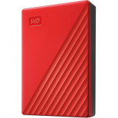 Western Digital WD My Passport WDBPKJ0040BRD-WESN 4 TB Portable Hard Drive - External - Red - USB 3.0 - 256-bit Encryption Standard - 3 Year Warranty WDBPKJ0040BRD-WESN