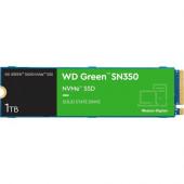 Western Digital WD Green SN350 WDS100T3G0C 1 TB Solid State Drive - M.2 2280 Internal - PCI Express NVMe (PCI Express NVMe 3.0 x4) - 100 TB TBW - 3200 MB/s Maximum Read Transfer Rate - 3 Year Warranty WDS100T3G0C
