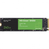 Western Digital WD Green SN350 WDS240G2G0C 240 GB Solid State Drive - M.2 2280 Internal - PCI Express NVMe (PCI Express NVMe 3.0 x4) - Desktop PC Device Supported - 40 TB TBW - 2400 MB/s Maximum Read Transfer Rate WDS240G2G0C