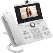 Cisco 8845 IP Phone - Refurbished - Wall Mountable - White - VoIP - Caller ID - Speakerphone - 2 x Network (RJ-45) - PoE Ports - SIP, SDP, DHCP, GARP, RTP, RTCP, PPDP, LLDP, LLDP-MED Protocol(s) CP-8845-K9-RF