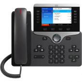 Cisco 8851 IP Phone - Refurbished - Corded - Corded - Bluetooth - Desktop, Wall Mountable - Charcoal - VoIP - Caller ID - SpeakerphoneUser Connect License, Unified Communications Manager - 2 x Network (RJ-45) - USB - PoE Ports - Color - SIP, LLDP-PoE, SDP