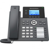 Grandstream GRP2604P IP Phone - Corded - Corded - Wall Mountable, Desktop - 3 x Total Line - VoIP - Speakerphone - 2 x Network (RJ-45) - PoE Ports - SIP, TCP, UDP, RTP, RTCP, RTCP XR, ARP, ICMP, DHCP, PPPoE, SSH, ... Protocol(s) GRP2604P