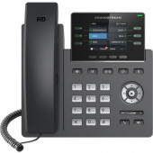 Grandstream IP Phone - Corded - Corded - Desktop - 3 x Total Line - VoIP - Speakerphone - 2 x Network (RJ-45) - PoE Ports - Color - SIP, TCP, UDP, RTP, RTCP, ARP, ICMP, DHCP, PPPoE, NTP, STUN, ... Protocol(s) GRP2613