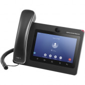 Grandstream GXV3370 IP Phone - Corded - Corded/Cordless - Bluetooth, Wi-Fi - Desktop, Wall Mountable - VoIP - IEEE 802.11a/b/g/n - Speakerphone - 2 x Network (RJ-45) - USB - PoE Ports - Color - SIP, TLS, SRTP, TCP, UDP, RTP, RTCP, ARP, ICMP, DHCP, PPPoE, 