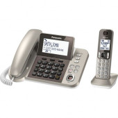 Panasonic KX-TGF350N DECT 6.0 Cordless Phone - Silver, Black - 1 x Phone Line - Speakerphone KX-TGF350N