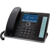 AudioCodes 445HD IP Phone - Corded - Corded/Cordless - Wi-Fi, Bluetooth - Black - VoIP - Caller ID - Speakerphone - 2 x Network (RJ-45) - USB - PoE Ports - Color - SIP, TCP, UDP, TLS, IPv4, ICMP, ARP, RTP, SRTP, RTCP XR, DHCP, ... Protocol(s) UC445HDEG-BW