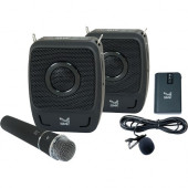 SMK-Link GoSpeak! Duet Wireless Portable PA System with Wireless Microphones (VP3450) - Weighs less than 5 pounds | Carries in a tote-bag | Sets up in seconds | fills rooms up to 200 people. VP3450