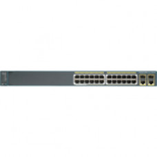 Cisco Catalyst 2960-24PC-L Ethernet Switch with PoE - 24 Ports - Manageable - 2 x Expansion Slots - 10Base-T, 10/100Base-TX - Shared SFP Slot - 2 x SFP Slots - 2 Layer Supported - Rack-mountableLifetime Limited Warranty WS-C2960+24PC-L