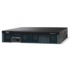 Cisco 2921 Integrated Services Router - 4 x HWIC, 1 x SFP (mini-GBIC), 3 x PVDM, 2 x Services Module, 2 x CompactFlash (CF) Card - 3 x 10/100/1000Base-T Network WAN CISCO2921/K9