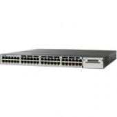 Cisco Catalyst Stackable Ethernet Switch - 48 Ports - Manageable - Stack Port - 2 x Expansion Slots - 10/100/1000Base-T - 48 x Network - 2 Layer Supported - Redundant Power Supply - 1U HighLifetime Limited Warranty WS-C3750X-48PF-L