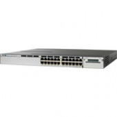 Cisco Catalyst 3750X-24S-S Layer 3 Switch - Manageable - Stack Port - 25 x Expansion Slots - 10/100Base-TX - 24 x Expansion Slot - 24 x SFP Slots - 3 Layer Supported - Redundant Power Supply - 1U High - Rack-mountable, DesktopLifetime Limited Warranty WS-