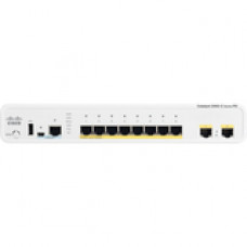 Cisco Catalyst 2960-C Ethernet Switch - 8 Ports - Manageable - 2 x Expansion Slots - 10/100/1000Base-T, 10/100Base-TX - Uplink Port - 8, 2, 2 x Network, Uplink, Expansion Slot - Twisted Pair - Gigabit Ethernet, Fast Ethernet - Shared SFP Slot - 2 x SFP Sl