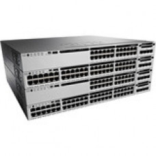 Cisco Catalyst Ethernet Switch - 24 Ports - Manageable - Stack Port - 1 x Expansion Slots - 10/100/1000Base-T - Modular - Twisted Pair - Gigabit Ethernet - 2 Layer Supported - Power Supply - Redundant Power Supply - 1U High - Rack-mountable - 90 Day WS-C3